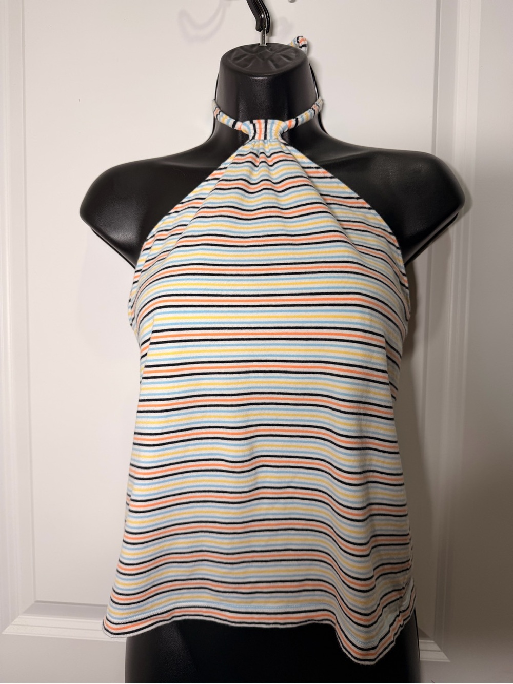 LOFT Pastel Multi-Stripe Halter Camisole